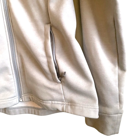 The North Face Women’s Jacket Small Silver Grey Fleece Lined Zip Pockets - Picture 5 of 7